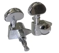 SAMICK GH102 CR (R3, L3) Grover - колки для эл./ акуст. гитары, хром. покрытие (комплект: 6 шт)