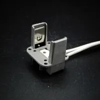 lampholder G9.5 parts 2, ламподержатель керамический в алюминиевой оснастке c выводами -