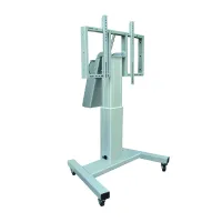 OMB ELECTRIC TROLLEY 2.0 (silver) - Стойка моторизированная на колесах для монитора 90"