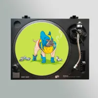 Stereo Slipmats Smoking Bulldog Light Green 2мм - Слипматы
