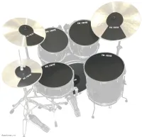 VIC FIRTH MUTEPP 7 - Тренировочный набор для ударной установки 10", 12", 14", 14", 18" и 3х тарелок