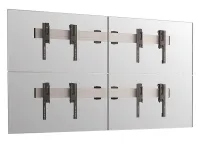 Vogels W2264 Silver- Комплект настенного крепления для видеостены 2х2 из дисплеев диагональю 49–55'', альбомная ориентация, макс. нагрузка 320 кг