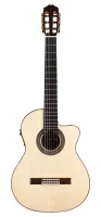 CORDOBA España 55FCE Negra - Exotic Ziricote гитара электроакустическая, классическая, корпус зирикот верхняя дека массив ели,