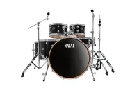 NATAL KAR-UF22-TRB ARCADIA DRUM SET UF22 PACK WITH HARDWARE TRANSPARENT BLACK LACQUER ударная установка из 5-ти барабанов (том