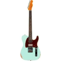 FENDER CUSTOM SHOP Ltd. Ed. Roasted Pine Stratocaster Aged Teal Green Metallic электрогитара, цвет чайный, кейс в комплекте