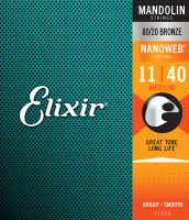 11525 NANOWEB Комплект струн для мандолины, Medium, 11-40, Elixir