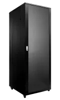 Caymon SPR8842/B Шкаф напольный 19''. Поставляется в полностью собранном виде. Материал сталь. Передняя дверь из закаленного стекла. Задняя дверь сталь. Монтажная высота 42U. Габаритные размеры, мм (Ш x В (включая ножки) x Г): 800 x 1985 (2055) x 800.  Ма