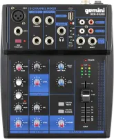 Gemini GEM-05USB - 5-ти канальный микшер с Bluetooth