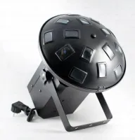 LK130 LED MINI MUSHROOM LEXOR Cветовой LED эффект множества вращающихся лучей,  источник света 6 светодиодов по 5Вт (R2,G2,B2), управление DMX512, звуковая активация, автоматический режим