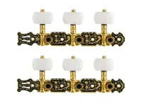 AO-020HV1P Комплект колковой механики на планке, черный/золотой, Alice