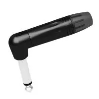 Seetronic MP2RX-B- Угловой кабельный разъем Jack 6,3 мм моно (вилка), на кабель диаметром 4–7 мм, черный