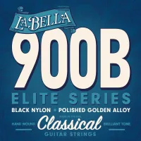 LA BELLA 900B Superior - струны - черный нейлон, обмотка - золото, натяж -39,4 кг