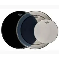 REMO PP-0340-P3 набор Powerstroke 3 Clear 22" + Powerstroke Ebony 22" + Ambassador Coated 14"