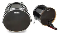 EVANS (НЕ ДЛЯ ПРОДАЖИ) BD18SO1 SOUNDOFF BASS BATTER сетчатый тренировочный пластик для бас-барабана, 18'