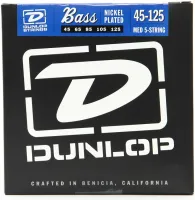 DUNLOP DBN Nickel Plated Steel Bass 45-125 5 Strings струны для 5-струной бас-гитары