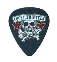 L11R.73 Lucky 13 Skull Dice Медиаторы 36 шт., толщина 0,73мм, Dunlop