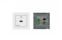 Передатчик Kramer Electronics [WP-789T/EU-80/86(W)] HDMI, RS-232, ИК, Ethernet по витой паре HDBaseT; поддержка 4К60 4:2:0, POE, исполнение в виде настенной панели, цвет белый