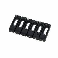 Graph Tec PS-8200-0 комплект седел String Saver Original стиль Vilkinson VS-100 для электрических гитар, шесть седел с тремя разными высотами, цвет черный