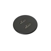 Kondator 935-PM30BM- 
			Встраиваемая металлическая зарядная станция серии Powerdot с 2xUSB, черная