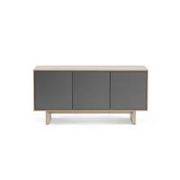 BDI Octave 8377 GFL Drift Oak with Grey - Тумба 3-секционная под телевизор