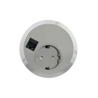 ABL 2F22F1A1- Встраиваемая розетка серии Port El с 1xRJ45 Cat6A, серая (2F220101)