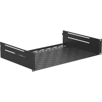 Caymon IS220/B Полка перфорированная для рэкового шкафа 19''. Монтажная высота 2U. Полезная глубина 300 мм.