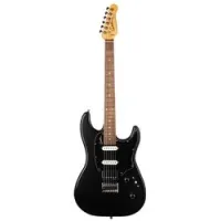 Godin session ht matte black rn  электогитара, fat-strat, цвет черный матовый
