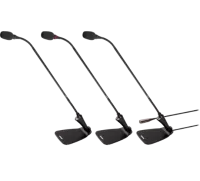 CVG18DS-B/C Микрофон на гусиной шее: 45,7 см, настольная база, кнопка Mute, красное LED-кольцо сверху