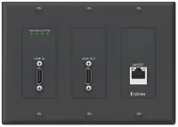 Extron NAV 10E 401 D - Кодер Pro AV-передачи по IPand#8209;сети 10G для HDMI и Ethernet в стиле настенной панели Decorator, цвет черный, одномодовый