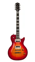042609 Summit Classic Supreme LTD Cherry Burst Flame Электрогитара, с чехлом, Godin
