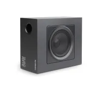 Aurasonics quadrate sub-bk компактный настенный сабвуфер 6,5", 70/100b-80/40/20/10 вт, 80вт/8ом, 60-350гц, подключение сателллитов, чёрный