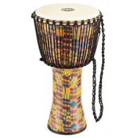 Meinl padj2-l-g  джембе 12" с веревочной настройкой travel series, кож мембрана, kenyan quilt