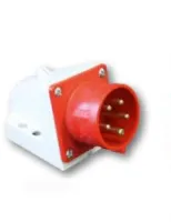 PCE Вилка настенная 32А/400V/3P+N+E/IP44 525-6