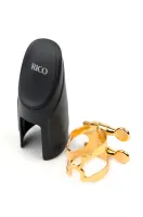 HSS1G H-LIGATURE Лигатура с колпачком для саксофона сопрано, позолоченная RICO