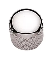 GEWA 556.118 ручка для регуляторов электрогитары, металлическая, скругленная головка, с пластиковой втулкой под зубчатую ось потенциометра, хромированная, Partsland