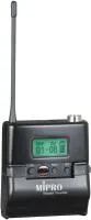 Mipro ACT-72TC  Поясной UHF передатчик серии ACT-700. Лёгкий и компактный корпус, LED-дисплей, кнопки настройки и управления, внешная антенна, разъём mini XLR, переключатель входного сопротивления (низкоомный для микрофонов или высокоомный для линейных ил