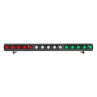 DTS FOS 100 TRIPLE SOLO  IP20, Black Система совмещенных LED светильников FOS 100 SOLO на 15 Full Color светодиодах - SPOT+MEDIUM+WIDE - для равномерного освещения разноудаленных поверхностей, степень защиты IP20, разъемы Powercon+XLR, габаритные размеры