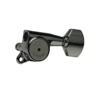 SG381-HAPM-07-B-L3+R3 Колки для гитары 3+3, локовые, черные, Gotoh