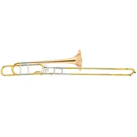 Artist SL-802LA Тромбон Bb/F, раструб 203мм, мензура 12,7мм, раструб красная медь, корпус медь, покрытие золотой лак, облегченный кейс