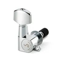 10040220.01.55 M6 Mini Toplocking Комплект одиночной колковой механики, 6 левых, мал.,хром, Schaller