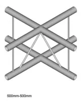 Dura Truss DT 22-C41V-X Узел стыковочный четырехлучевой (вертикальный)- крестовина, 90°, алюминиевый