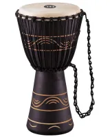 MEINL ADJ4-L+BAG Джембе 12" деревянный, серия Moon Rythm, с сумкой, цвет черный, ручной орнамент