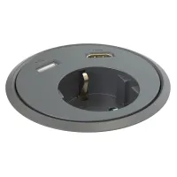 Kondator 935-PD13- 
			Встраиваемая розетка серии Powerdot, 1xUSB, 1xHDMI, черная