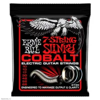 ERNIE BALL 2730 Cobalt Slinky Skinny Top Heavy Bottom 10-62 - Струны для 7 струнной электрогитары