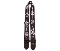 Perri's LPCP-7027 - Ремень для гитары, Серия: Polyester, Материал: полиэстер, Рисунок: племенная гитара, Ширина ремня: 5 см, Длина: 99 - 147 см