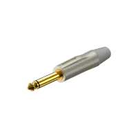 ROXTONE PJ2X-SG Разъем  jack 1/4" моно. Размер 94*15Макс. диаметр кабеля: до 7,5мм, серый