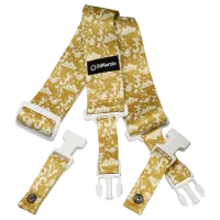 Dimarzio DD2251 - Ремень для гитары STEVE VAI CLIPLOCK® — UTOPIATM WHITE & GOLD GUITAR STRAP, Серия Cliplock Guitar Straps, Материал: Нейлон, Рисунок: