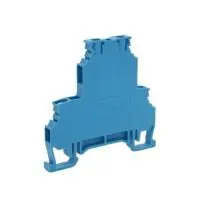 Клемма двухуровневая винтовая синяя ONKA MRK 2,5C 1010335 2,5мм2  24А 500В ширина 5,9мм Б7581