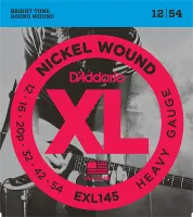 EXL145 XL NICKEL WOUND Струны для электрогитары Heavy 12-54 D`Addario