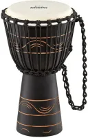 MEINL NINO-ADJ4-S - джембе африканский детский (7"x 8 1/2"), высота 15 3/4", материал - Mahogany Wood, мембрана натуральная, веревки - HTP-нейлон, цвет черный